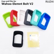 New Wahoo ELEMNT Bolt V2 Case Screen Protector Film for wahoo elemnt bolt v2 GPS Computer Quality Silicone Case Sleeve