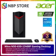Acer Nitro N50-650-13400F Gaming Desktop PC ( I5-13400F, 8GB, 512GB SSD, RTX3050 8GB, DOS )