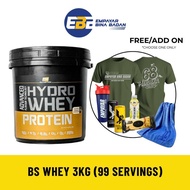 BS Nutrition Hydrowhey 3KG Tub - Whey Protein with gift