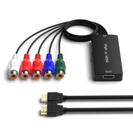 Dingsun Component to HDMI Converter, YPbPr/RGB+R/L to HDMI Converter Adapter, Support 720P/ 1080P fo