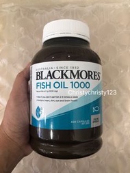 (現貨 400粒) ~ BLACKMORES Fish Oil 1000 魚油丸 ~到期日: 2024年 04月