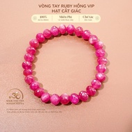Jade Dan Tam - Vip Pink Ruby Bracelet Cut 5,5m x 7.5mm - Earth Element & Fire Element