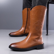 Youlong Microfiber Leather Men Martin Boots Motorcycle Shoes Large Size Can