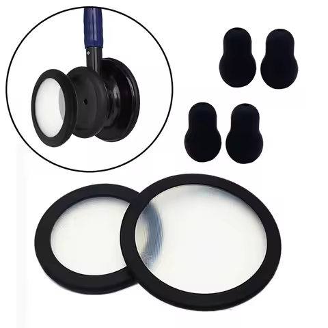 Adult+Pediatric Diaphragm Replacement - Fits Classic III+and Cardiology IV Stethoscopes + Ear Pieces