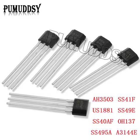 10PCS SS40AF SS41F SS495A SS49E OH41F SS495A1 Hall sensor SS40 SS41 SS495 SS49 A3144E U18 US1881 AH3