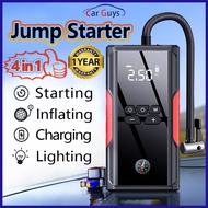 👍𝟒 𝐢𝐧 𝟏 Car Jumper Power Bank Starer 59800mAh 12V car Jump Starer 24V Heavy Duty and pump  Car Power