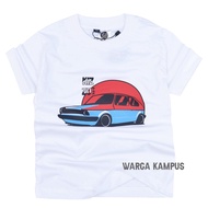 PUTIH Kizzu T-Shirt Premium Cotton 30s Age 1-12 Years Old White Civic - ggkids