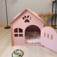 ㍿✎◕Doghouse Four Seasons Universal House-Type Cat House Removable Dog House Dog Cage Cat House Cat Villa Large, Medium a