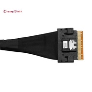 PCIE4.0x8 SFF8654 to SFF8654 Male to Male Data Cable Slimsas 8X SFF8654 X8 GEN4 Cable for GPU Graphi
