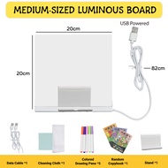 LED Drawing Board Luminous Writing Board Message Board Drawing Board For Kid Acrylic Erasable Drawin