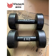 6kg solid cast iron dumbbell
