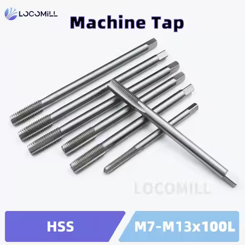 LOCO Machine Tap Long Length HSS Staright Flute Extend M7 M9 M11 M13 100mm