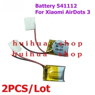 2PCs 45mAh 541112 lithium polymer battery for Xiaomi Redmi airdots 3 earphones hearing aids inductio