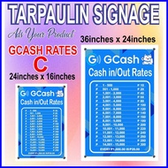 ▨ △ ✗ Gcash Tarpaulin for Cash in Cash out and Gcash Rates