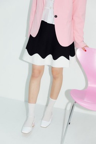 鏡面波浪瑪莉珍鞋 白色