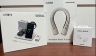 samsung 手機三合一充電座 samsung galaxy buds FE 掛頸風扇