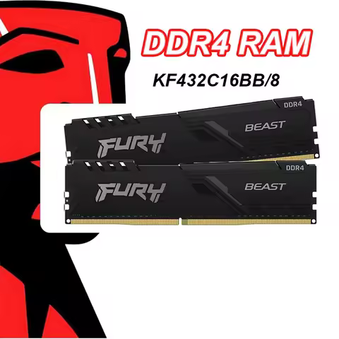 DDR4 Ram BEAST FURY KF432C16BB/8 PC DDR4 Memory 8GB 16GB 3200MHZ PC Ram Dimm 288-pin Game RAM
