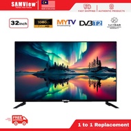 SAMView 32" Bezeless Full HD Digital LED TV with MYTV DVB-T2