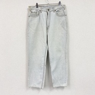 Levi's 牛仔褲，拉鍊門襟，靛藍色，古著。