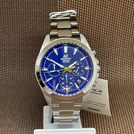 Casio Edifice EFV-630D-2A Simple Blue Analog Chronograph Quartz Men Dress Watch