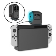 Narsta For Nintendo Switch OLED Model Host Based Cooling Fan Game Console Cooler Radiator Wind Speed Adjustment Game Accessories