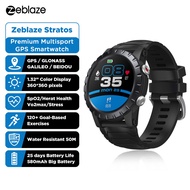 Zeblaze Stratos GPS Watch Built-in 4-Satellite/3-Modes GPS Heart/SpO2/VO2max/Stress 25days Battery L