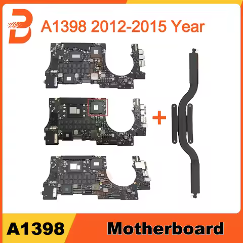 Original Laptop Logic Board with CPU Heatsink For MacBook Pro Retina 15" A1398 Motherboard i7 8GB 16