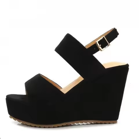 30-44 Womens Wedges Sandals High Heels Sandals Women Sandalias Plataforma Plus Size 44