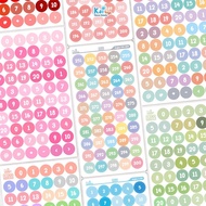 Deco Number Sticker / Aesthetic Number Journaling Sticker / Savings Sticker / Number 1 240 Sticker /