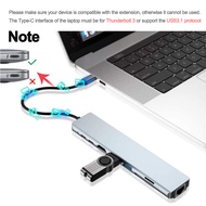 [JUKI] USB C ฮับแท่นวางมือถือ8 In 1 Typ C ฮับ USB USB C Dongle HDMI-Kompatible Unterstützung 4K RJ45อีเทอร์เน็ต SD/TF-Karte