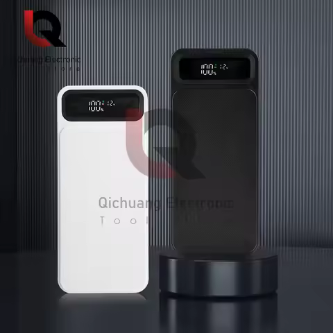 USB 8x18650 Battery Case LCD Display DC5/6/7/8/9/10/11/12V Adjustable Mobile Power Sleeve Charging P