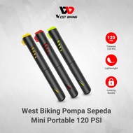 Pompa Sepeda 120 psi Bike Air Pump West Biking Pompa Mini Praktis