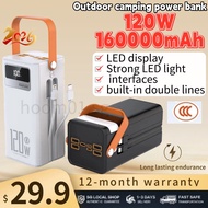 [Ready Stock] CCC 120W Powerbank 160000mAh Full Capacity Super Fast Charging Portable Charger Type C