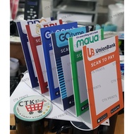 SCAN TO PAY STANDEE, GCASH, MAYA, AND OTHERS