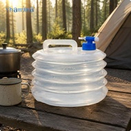 Shamjina Foldable Water Container Transparent Foldable Water Container Ribbed 5L