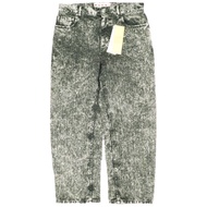 MARNI 24SS Italian-made Marble Dyed Denim Wide Leg Denim Pants PAJD0425A0 USCT87 Size 40 BLACK Zip F