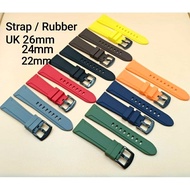 Expedition Rubber Silicone Watch Strap Expedition 22 24 26mm Premium Watch Strap