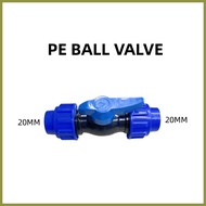 ◿ △ ◊ PE Compression Fittings 1/2" 3/4" 1" BALL VALVE hdpe pvc pipe socket BALL VALVE