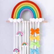 Nordic Rainbow Hair Clip Holder - Fringe Decor & Kids Room Organizer