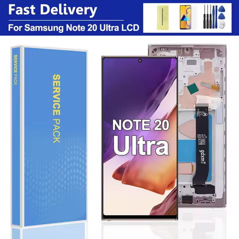 For Samsung Note20 Ultra 5G N986B LCD Screen Replacement TFT Touch Screen Display + Frame Compatible