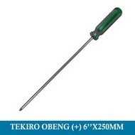HIJAU TEKIRO screwdriver (+) size PH2 x 250 mm green crystal handle cheapest