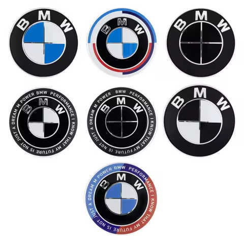 PBM Car Front Hood Emblem Logo Rear Trunk Badge BMW E36 E46 E53 E90 E60 E61 E93 E87 X1 X3 X5 X6 F30 
