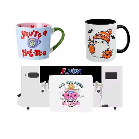 Sunika I3200 Inkjet Film A3 Uv Dtf Printer Flatbed logo Printer Sticker 30cm Transfers UV DFT Printi