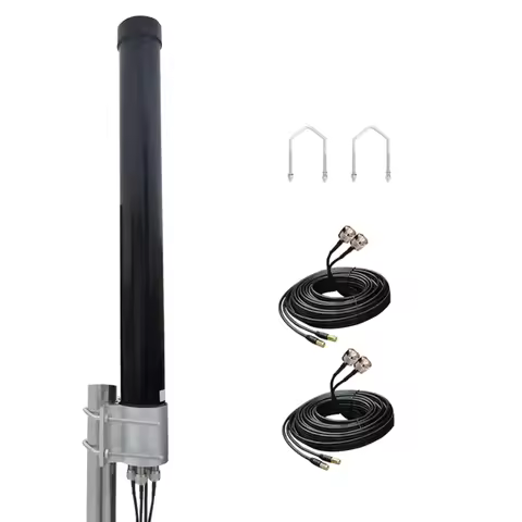4x4 MIMO 5G Antenna for t-Mobile Omni Directional 4G LTE 5G Cellular with 2 Dual 10m Cable SMA for R