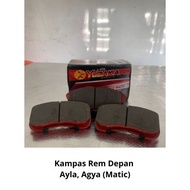 Front Brake Pads for Ayla, Agya Number Parts-04491-BZ020 (YUZAKA)