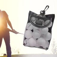 [lzdxwcke3pu] Golf Ball Bag Net Bag with Hook Can Hold 18 Golf Balls Mesh Bag Golf Ball Storage Bag 