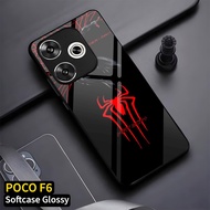 Glossy Glass Glitter Case For Type hp poco F6 poco F1 poco F3 poco F4 poco F5 poco LatestF7 - Fashio