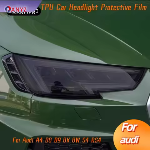 For Audi A4 B8 B9 8K 8W S4 RS4 Car Headlight Tint Black Protective Film Protection Transparent TPU S