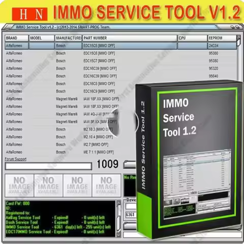 Newest EDC IMMO SERVICE TOOL V1.2 Car Repair Software PIN CODE Immo Off CALCULATOR BSI VDO DASHBOARD