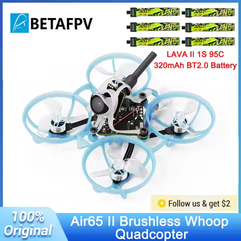 BETAFPV Air65II with LAVA II 1S 95C 320mah Battery 2.4G ELRS Brushless Whoop Quadcopter 5IN1 Freesty